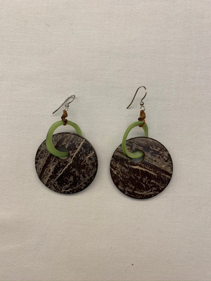 Hand Made Fair Trade Ultra Light Tagua Nut Earring