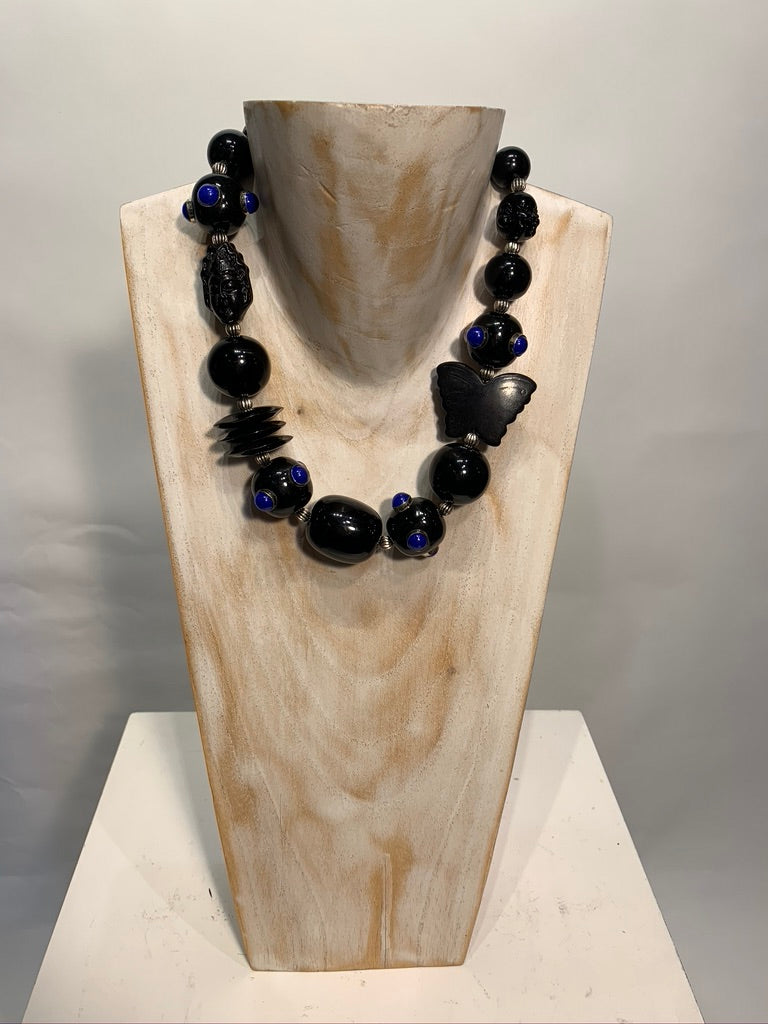 Semi Precious One of a Kind Necklace Made in California.