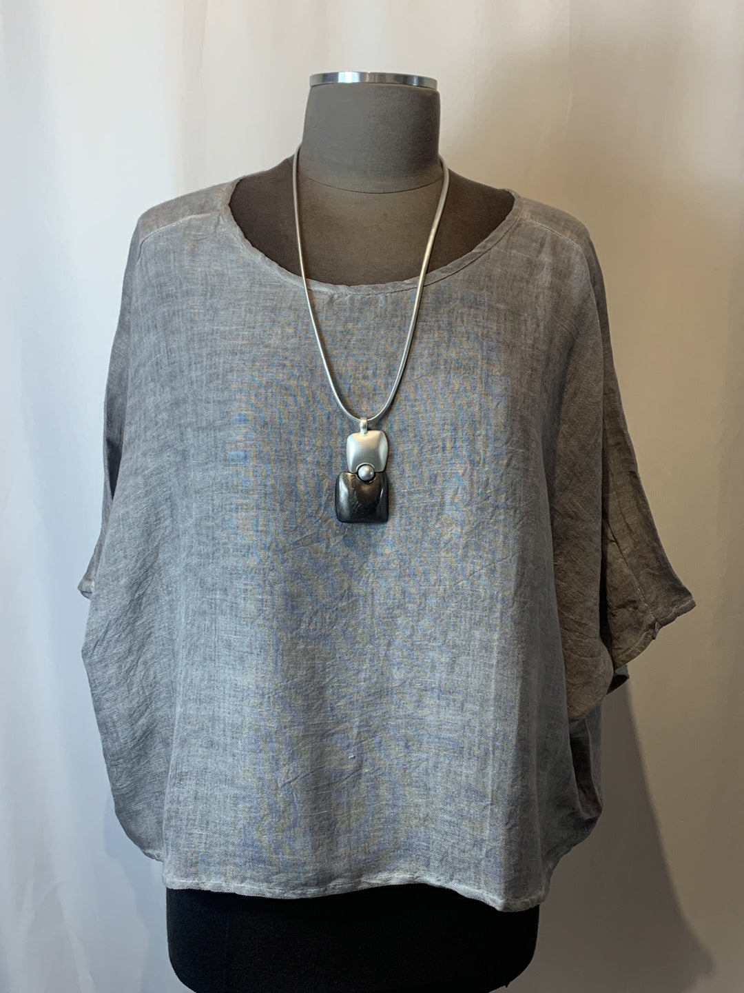 Dolma Linen Short Sleeve Top #6851
