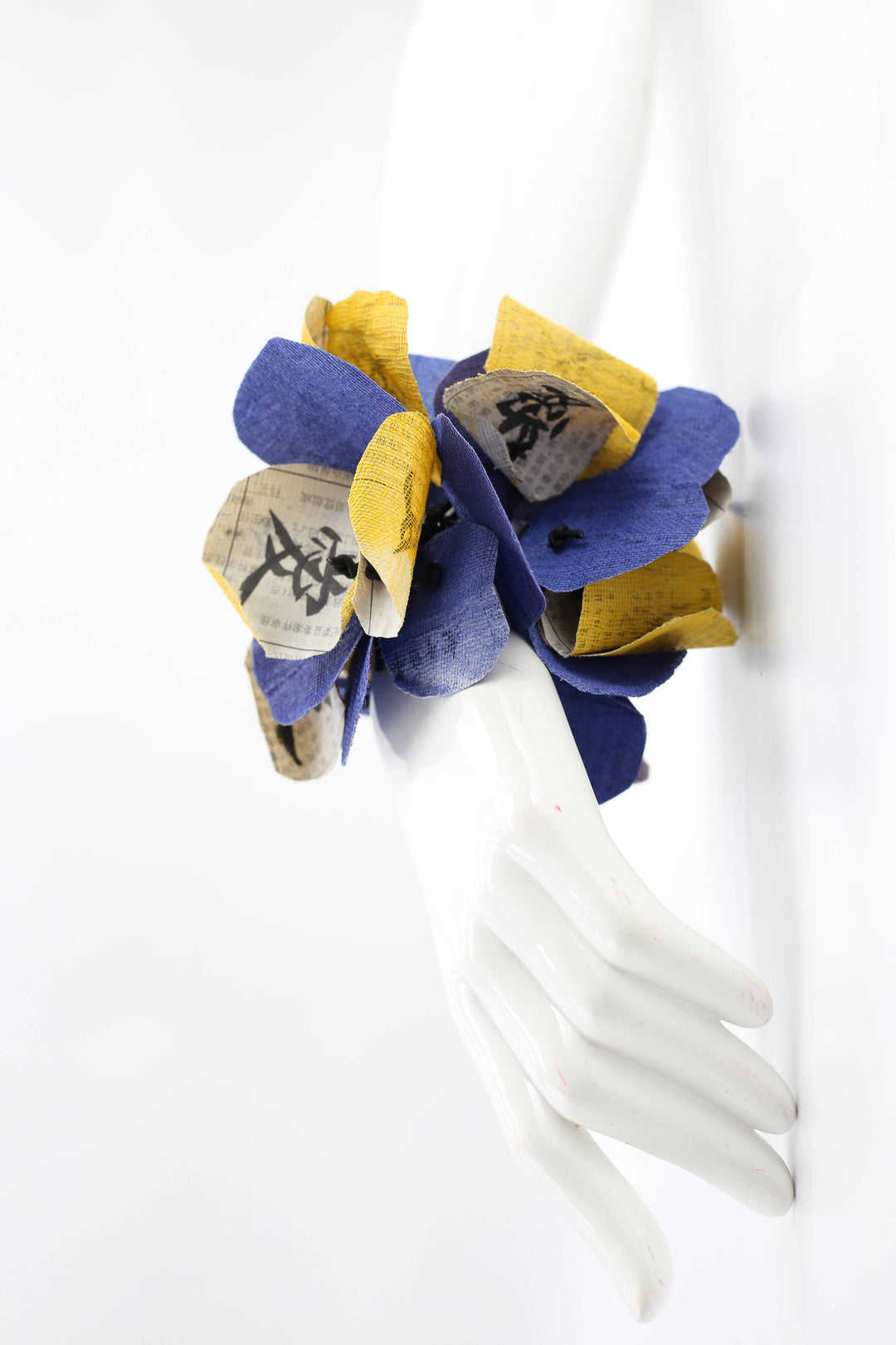 Jianhui London - Hand Calligraphed Love in Chinese on Newspaper Bracelet