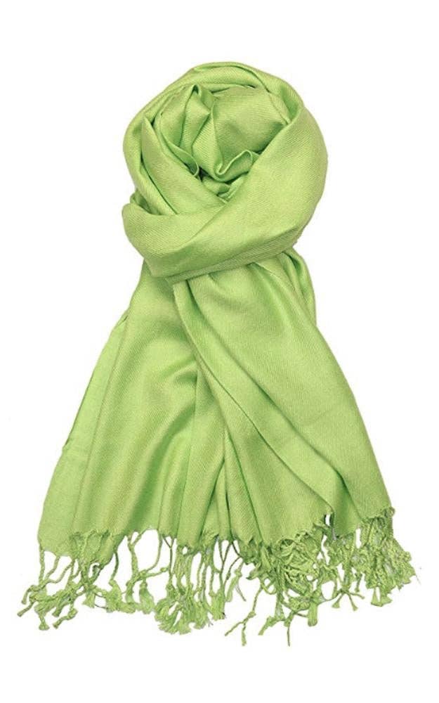 Apple Green Color Fashion Pashmina Shawl