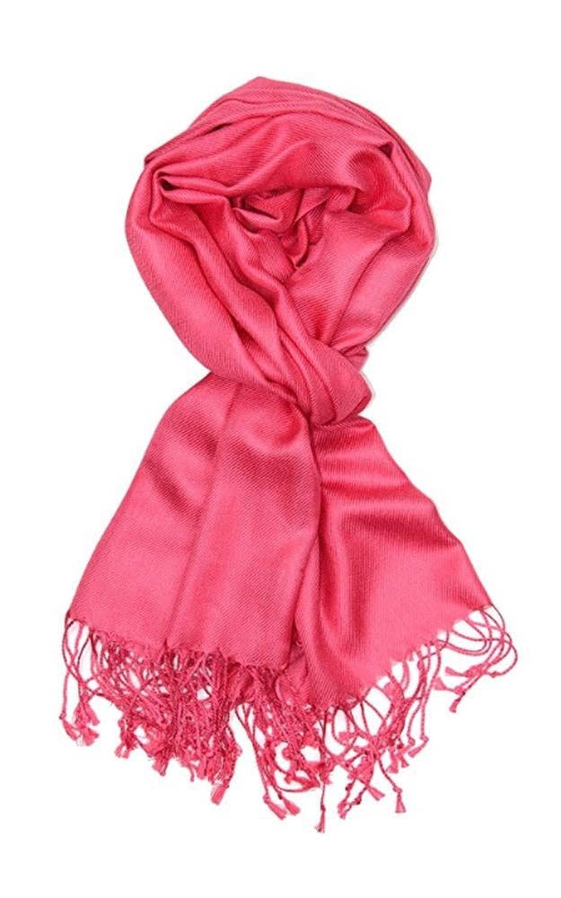 Coral Color Fashion Pashmina Shawl Scarf