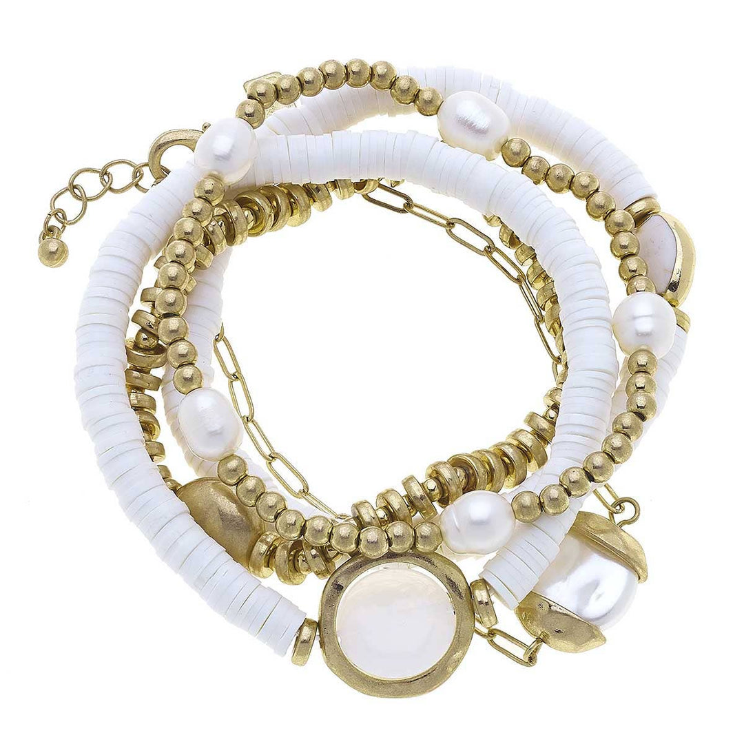 Marlowe Mixed Media Bracelet Stack