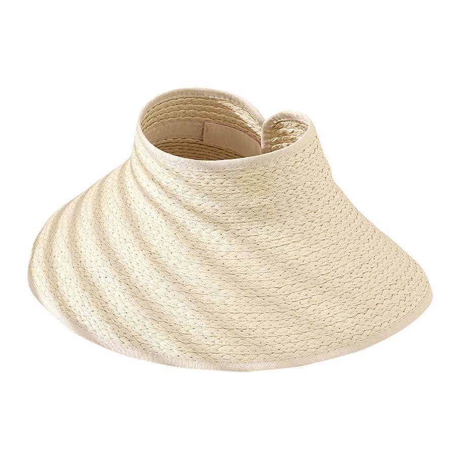 Madeline Love - Foldable Straw Visor Sun Hat